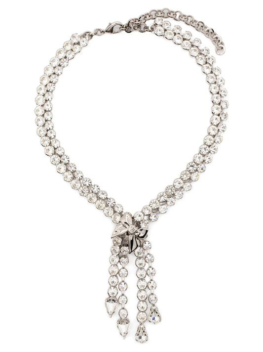 Bow crystals necklace Jewelry