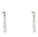 Alessandra Rich Crystal long earring with fringes
