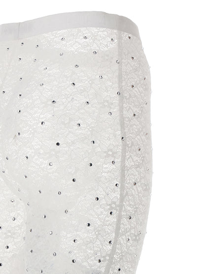 Rhinestone lace leggings Leggings