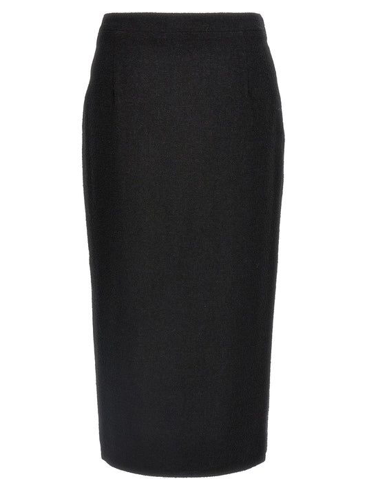 Midi tweed bouclé skirt Skirts