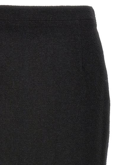 Midi tweed bouclé skirt Skirts