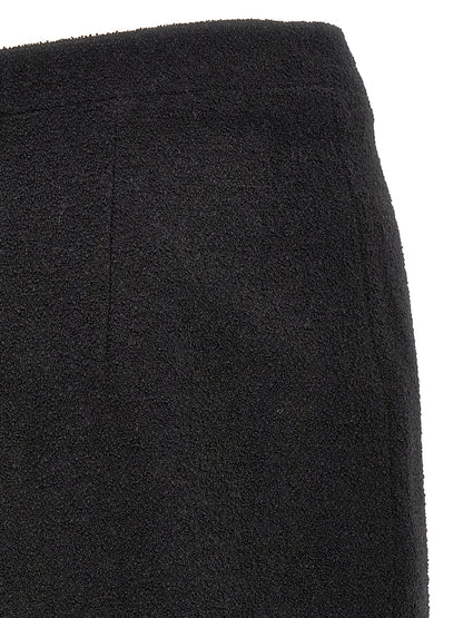 Midi tweed bouclé skirt Skirts