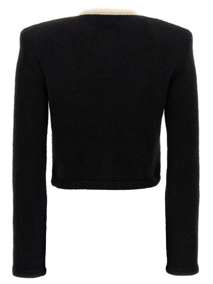 Alpaca cropped cardigan Sweater, cardigans