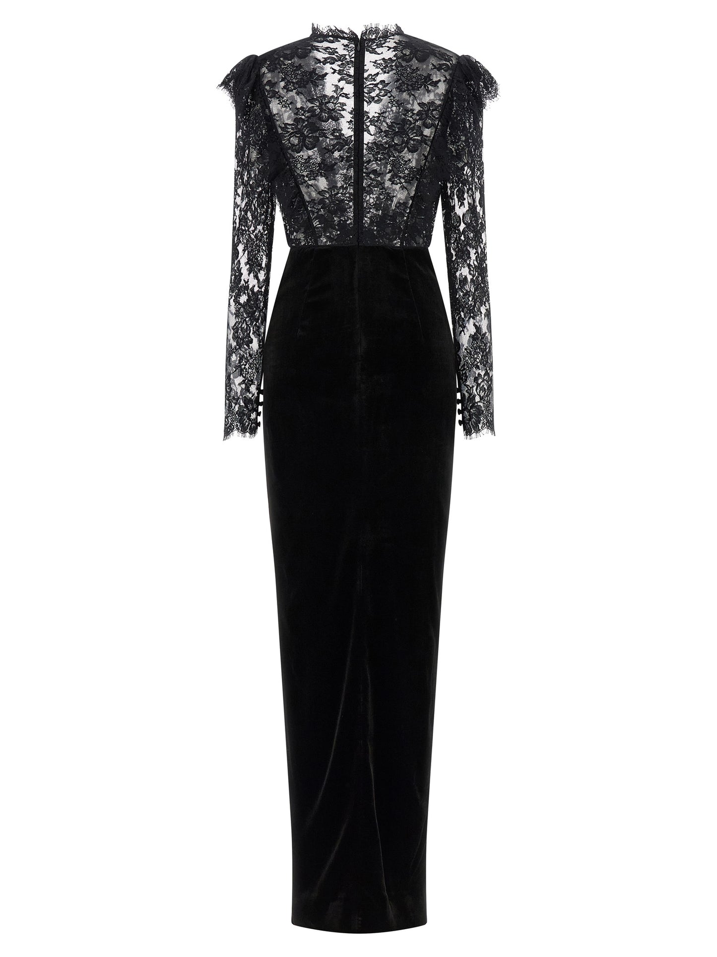 Velvet and lace dress Dresses