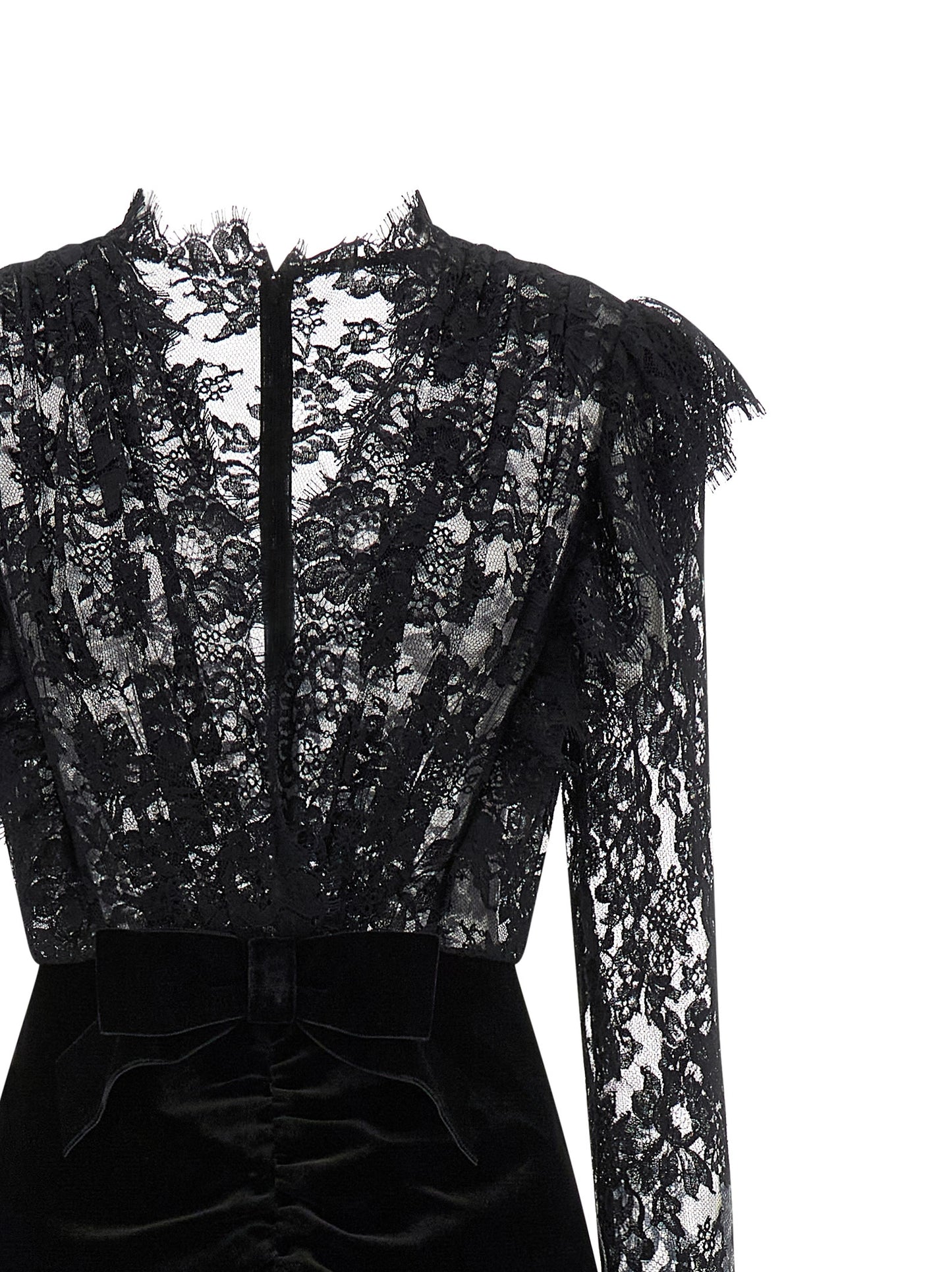 Velvet and lace dress Dresses