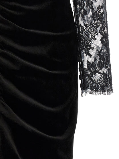Velvet and lace dress Dresses
