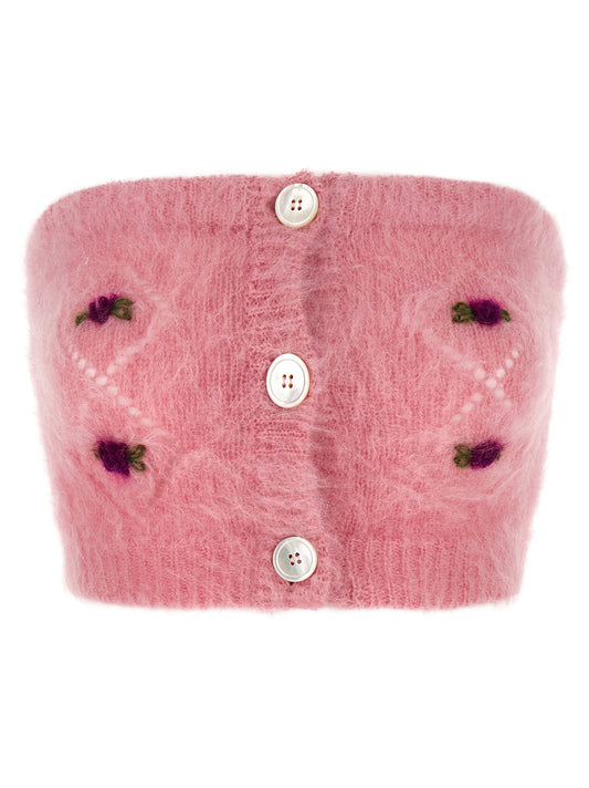 'Carded Mohair' top Tops