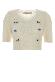 Alessandra Rich Carded mohair knit jumper with embroidery