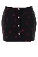 Alessandra Rich Bows print silk padded mini skirt