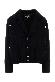 Alessandra Rich Tweed boucle oversized bomber with jwl buttons