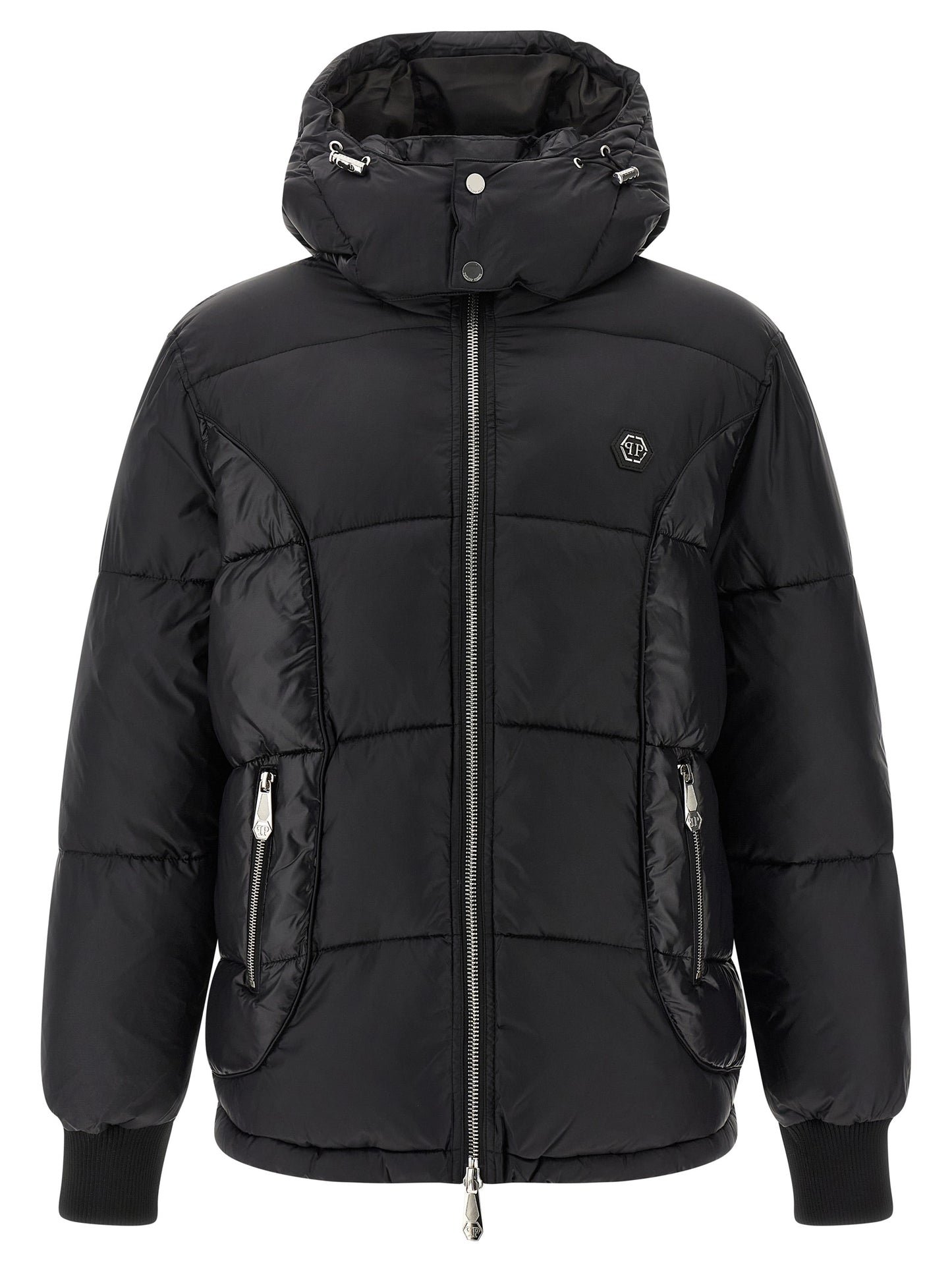 Logo patch down jacket Down jacket, Parka, Casual jackets