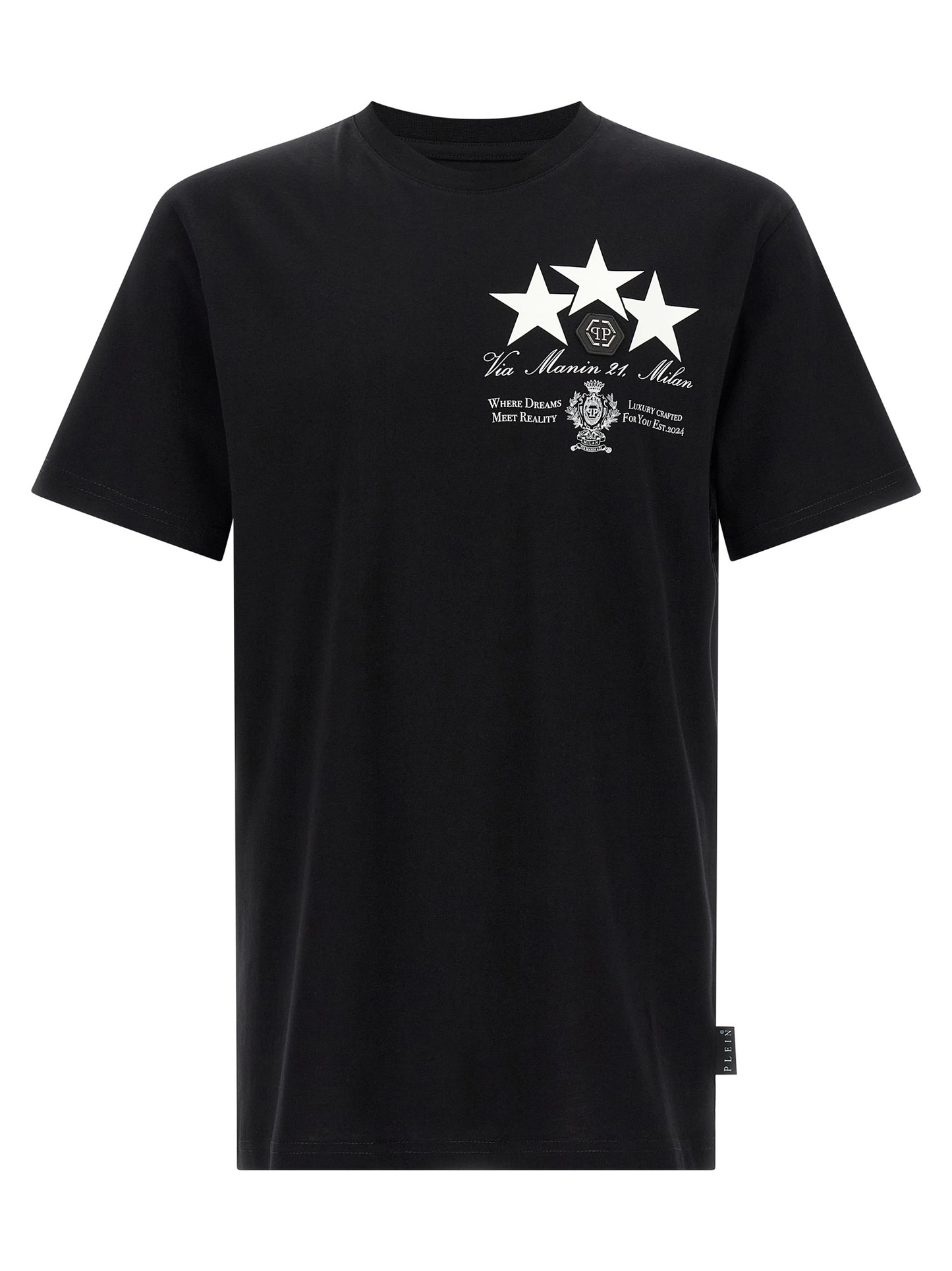 Print and patch t-shirt T-shirt