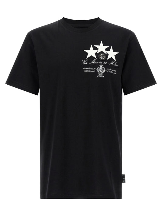 Print and patch t-shirt T-shirt
