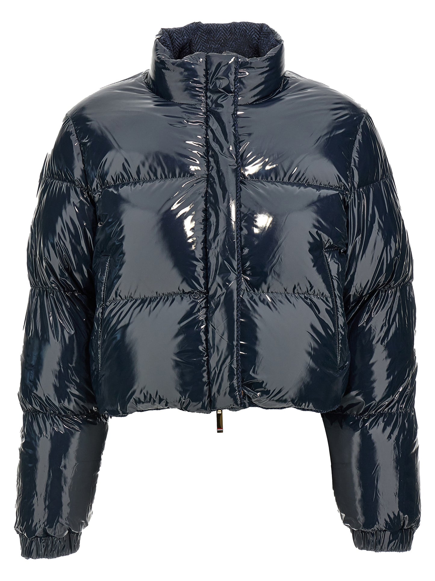 'Herringbone Harris Tweed' reversible down jacket Casual jackets, parka