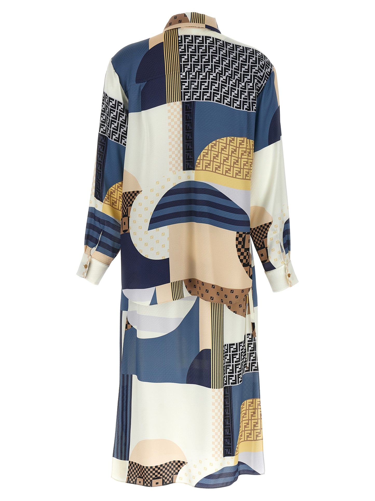 Patchwork silk dress Dresses