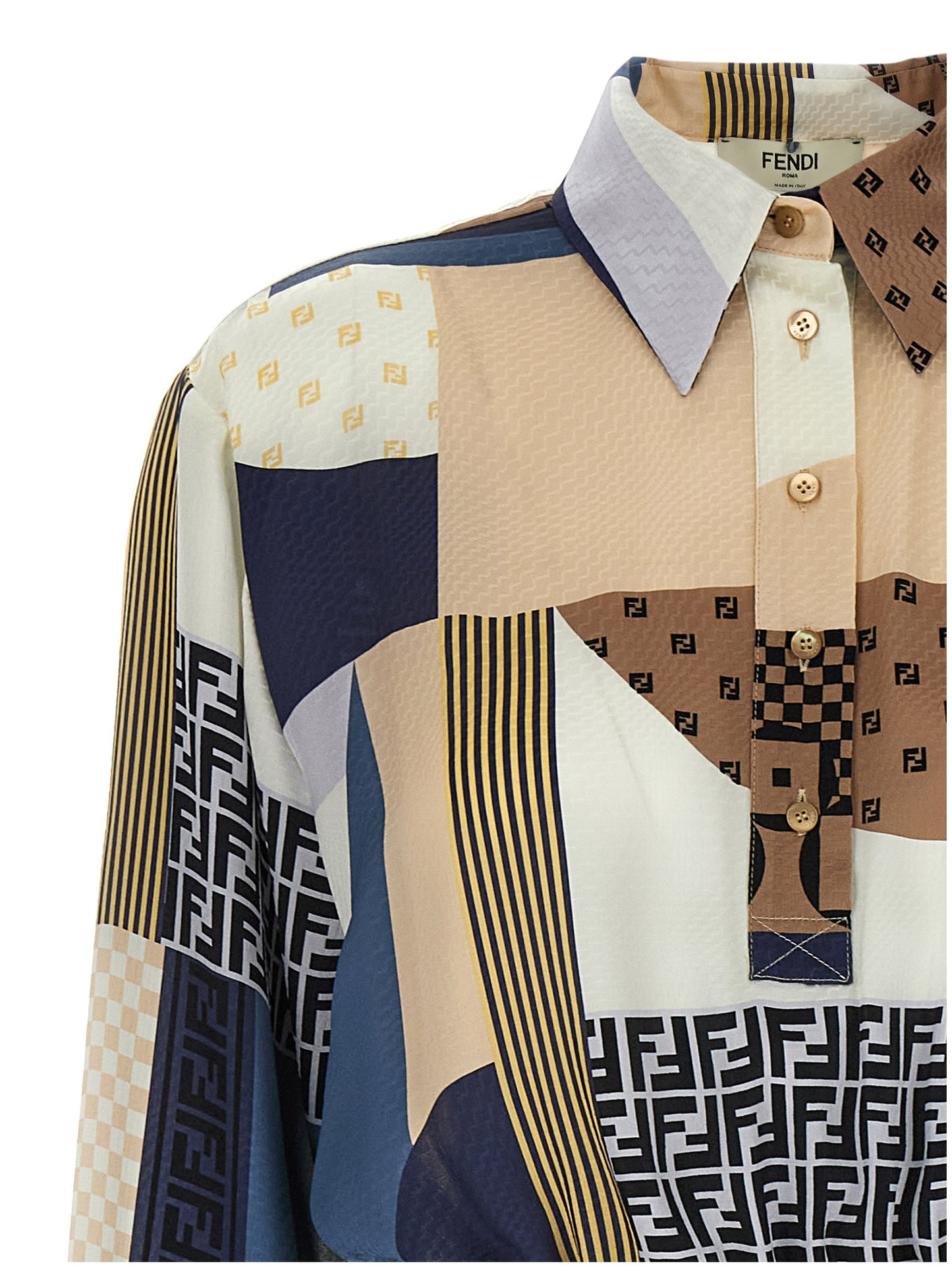 Patchwork silk dress Dresses
