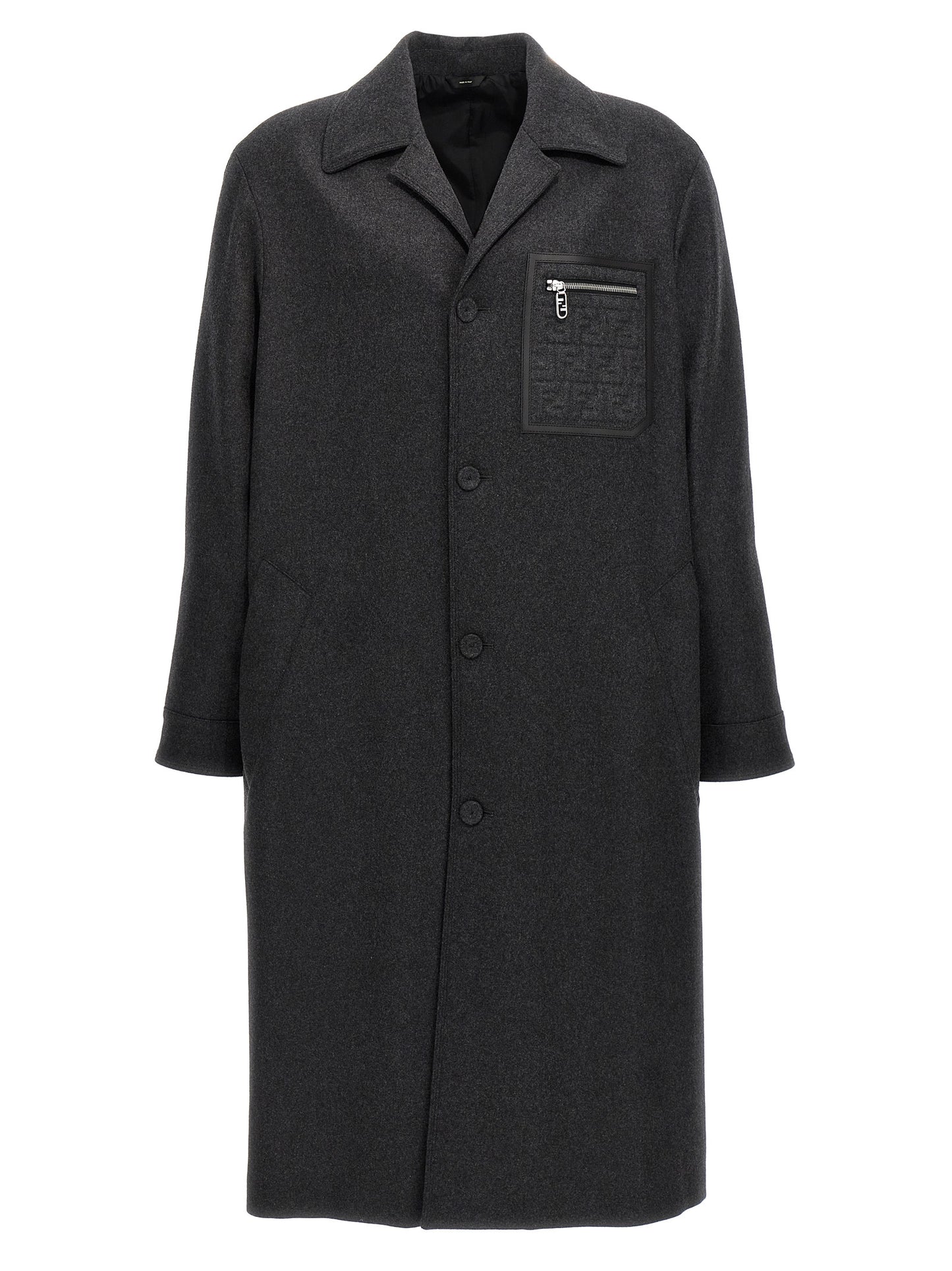 Single-breasted cashmere coat Coats, trench coats