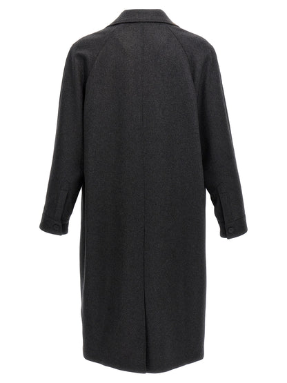 Single-breasted cashmere coat Coats, trench coats