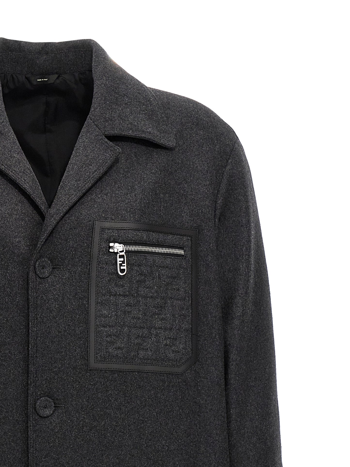 Single-breasted cashmere coat Coats, trench coats