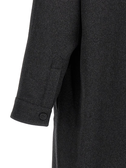 Single-breasted cashmere coat Coats, trench coats