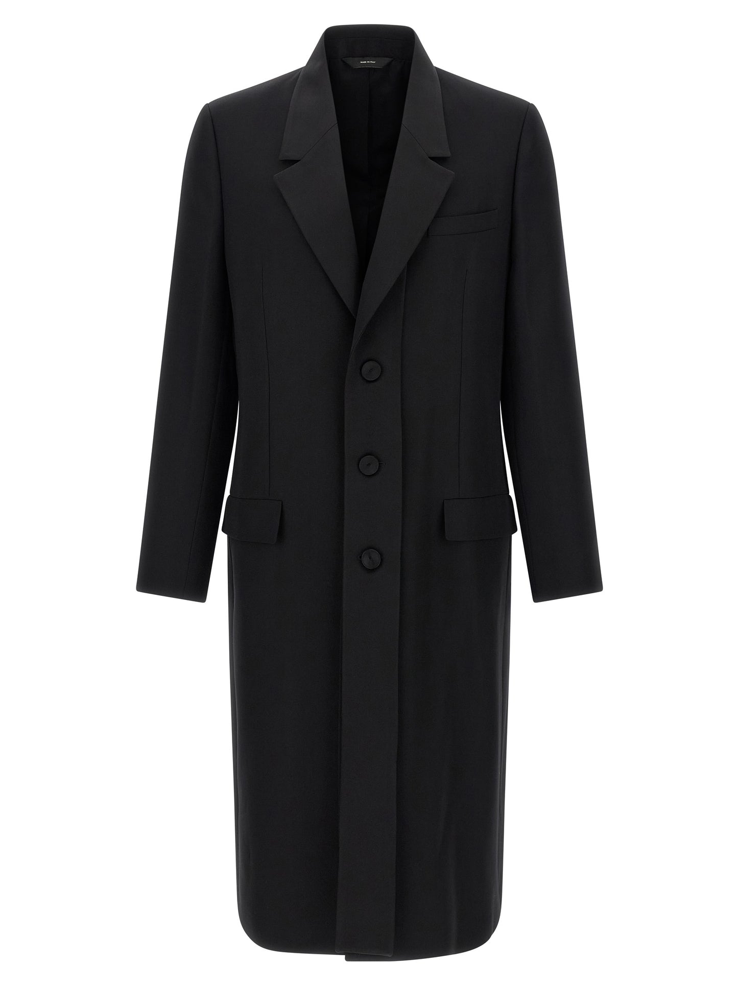 Crepe wool coat Coats, trench coats