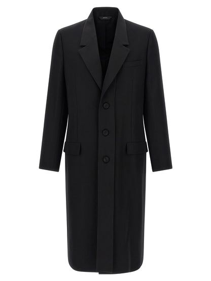 Crepe wool coat Coats, trench coats