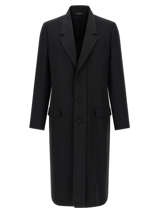 Crepe wool coat Coats, trench coats