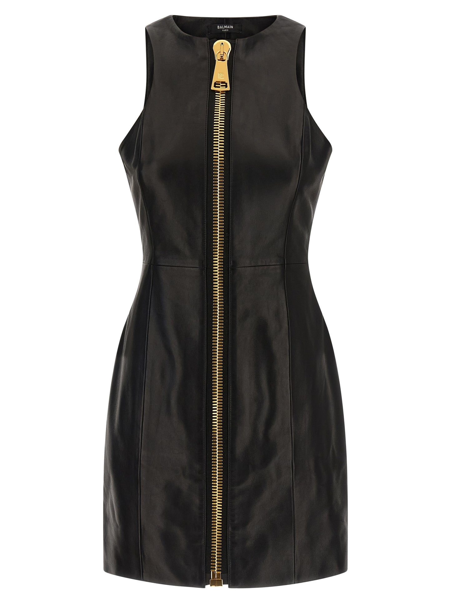 Maxi zip leather dress Dresses
