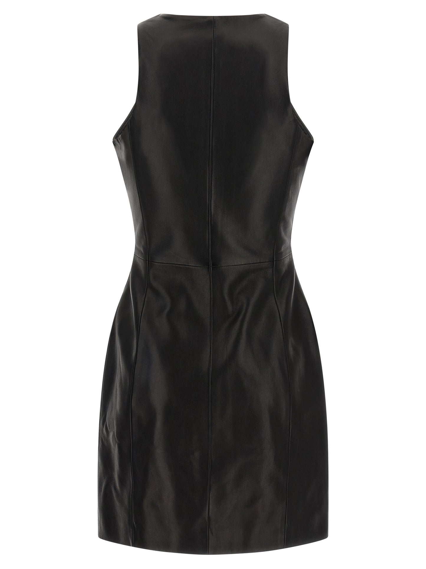 Maxi zip leather dress Dresses