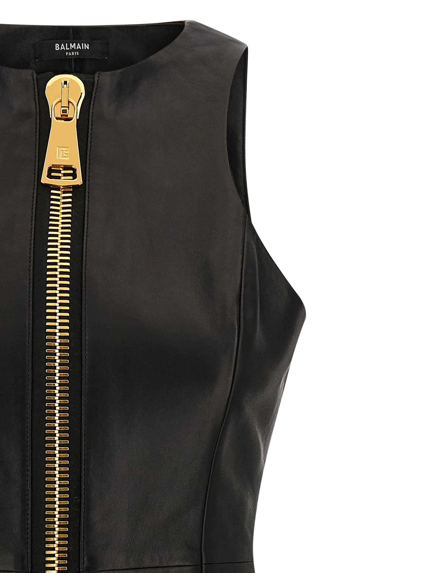 Maxi zip leather dress Dresses