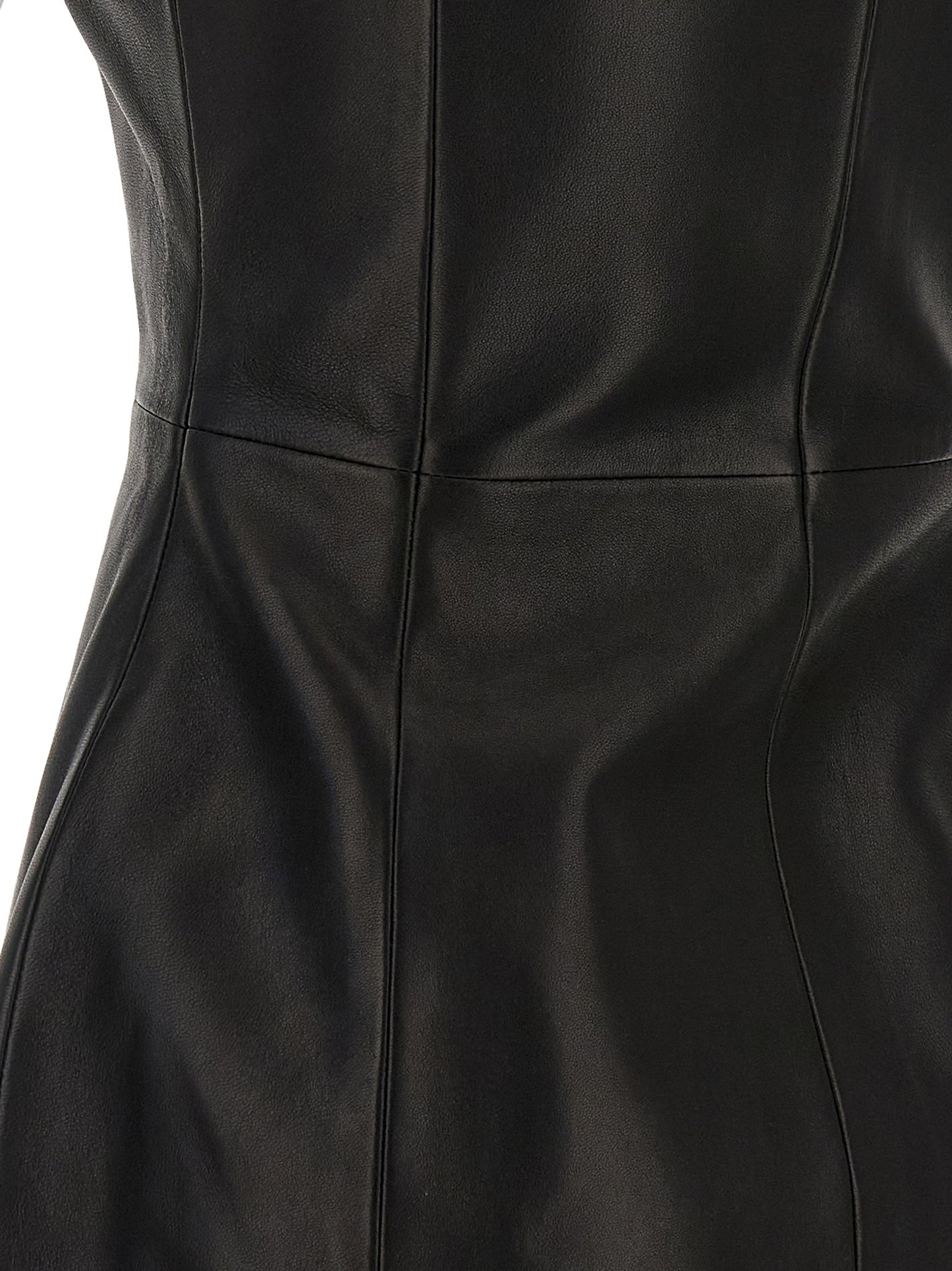 Maxi zip leather dress Dresses