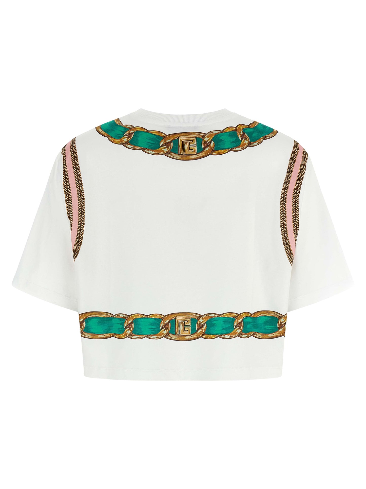 'Balmain Foulard' print T-shirt T-shirt
