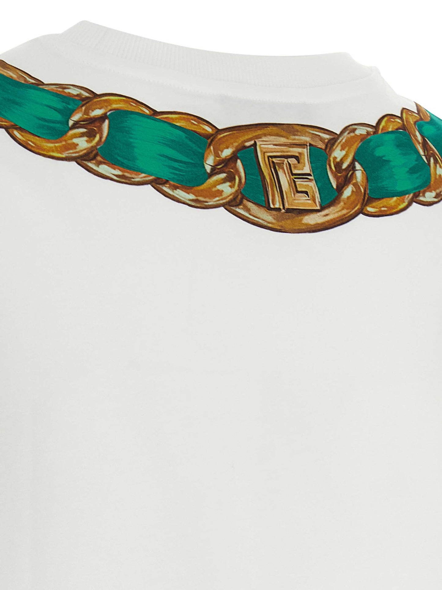 'Balmain Foulard' print T-shirt T-shirt