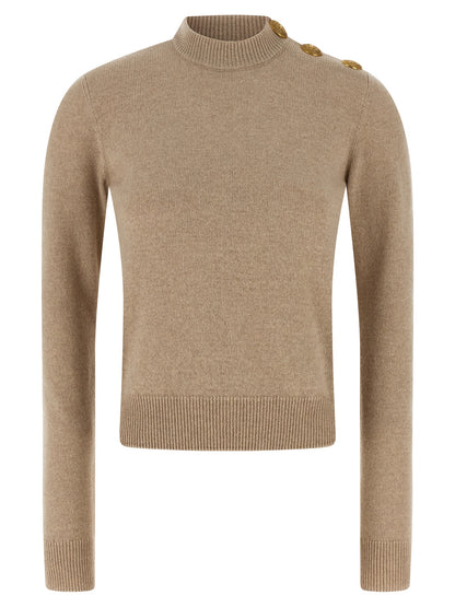Eco-cashmere button sweater Sweater, cardigans