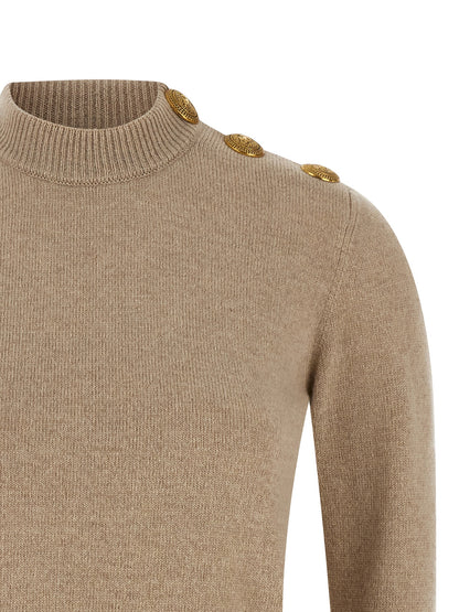 Eco-cashmere button sweater Sweater, cardigans
