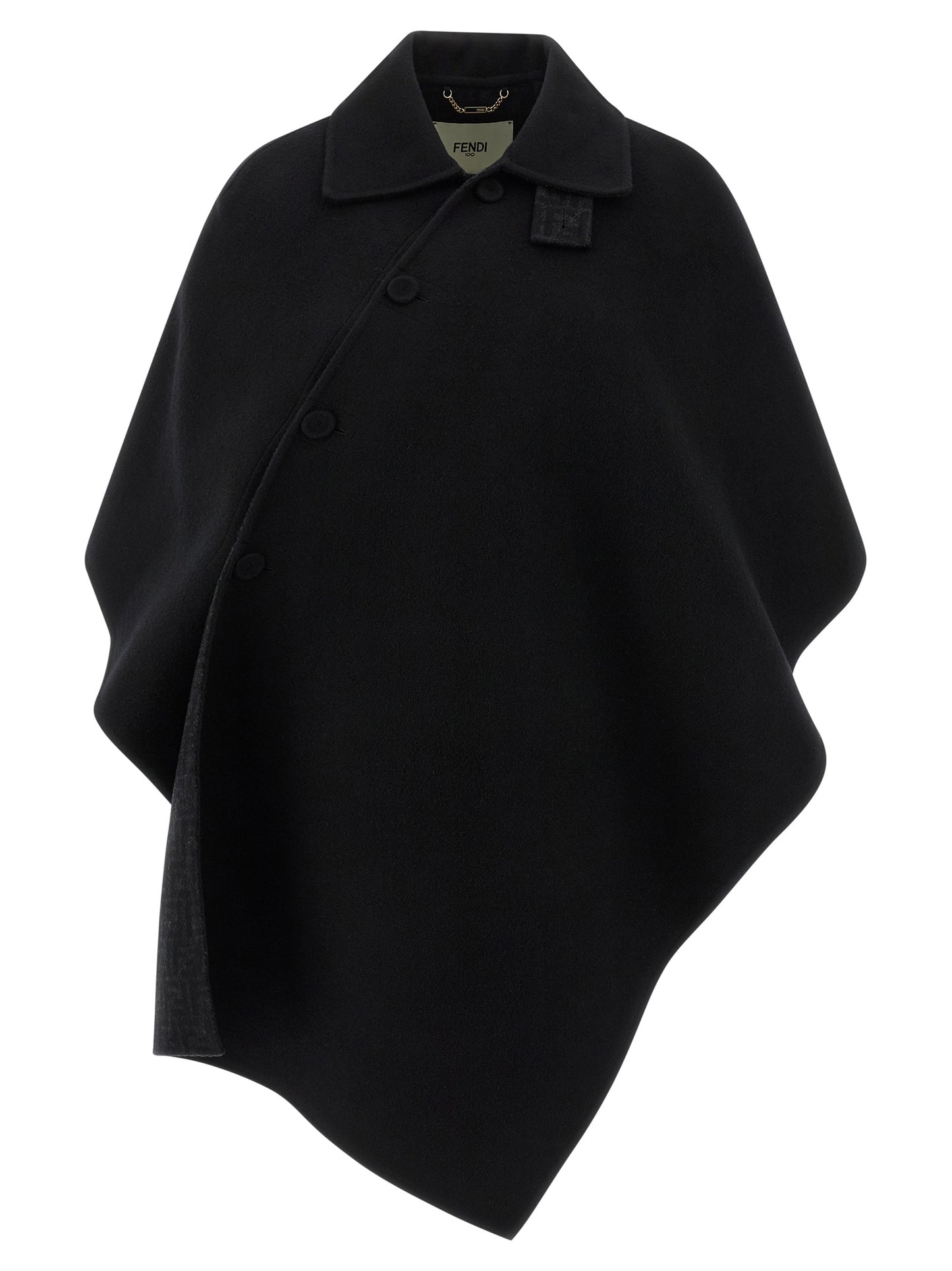 'Double wool' cape Capes
