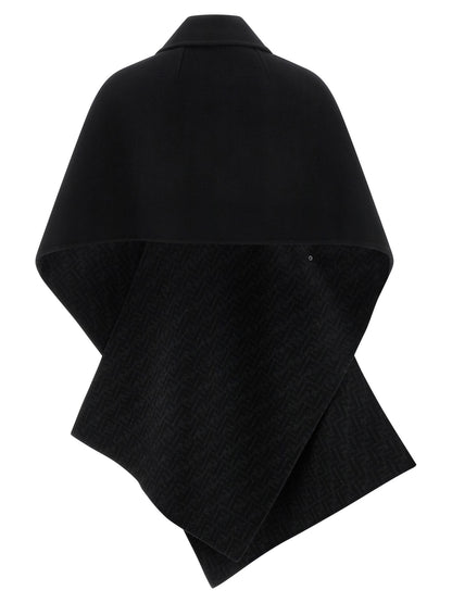 'Double wool' cape Capes