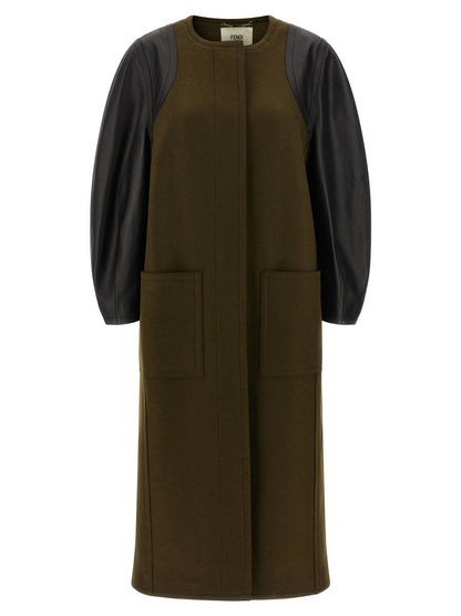 'Wool Felt' coat Coats, trench coats