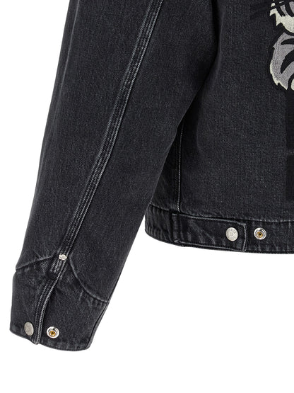 'KENZO Happy Tiger' denim jacket Down jacket, Parka, Casual jackets