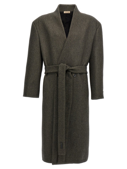 'Lapelless' coat Coats, trench coats