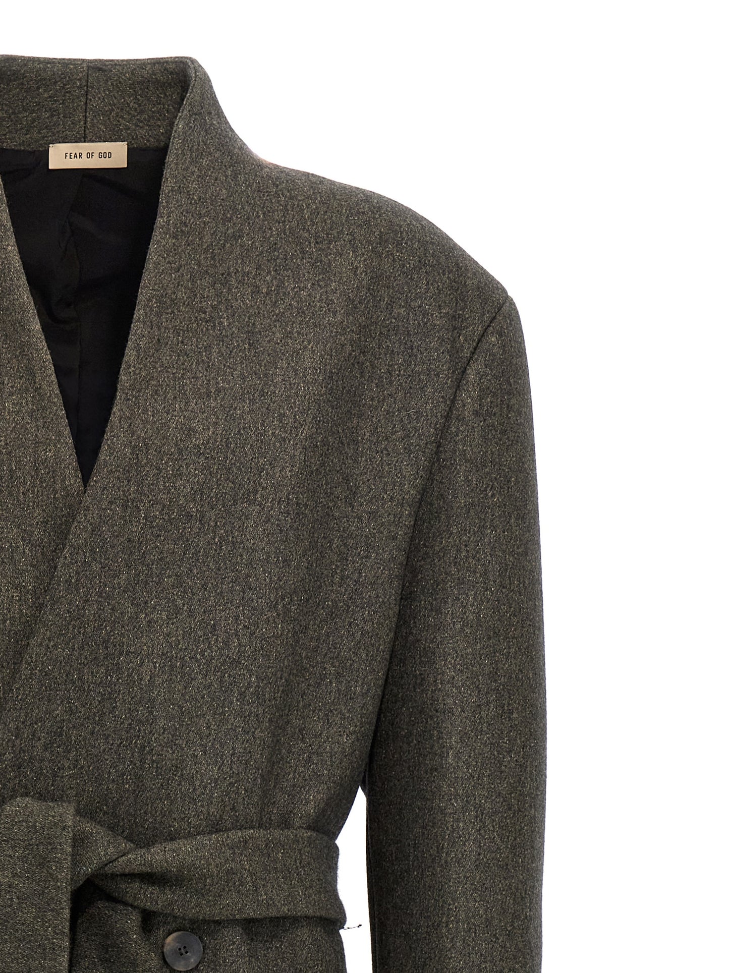 'Lapelless' coat Coats, trench coats