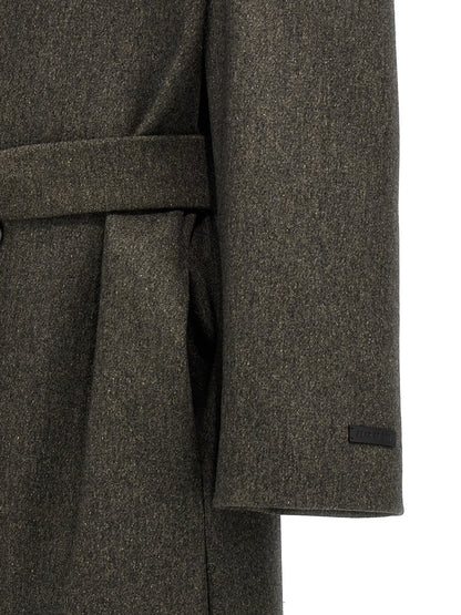 'Lapelless' coat Coats, trench coats