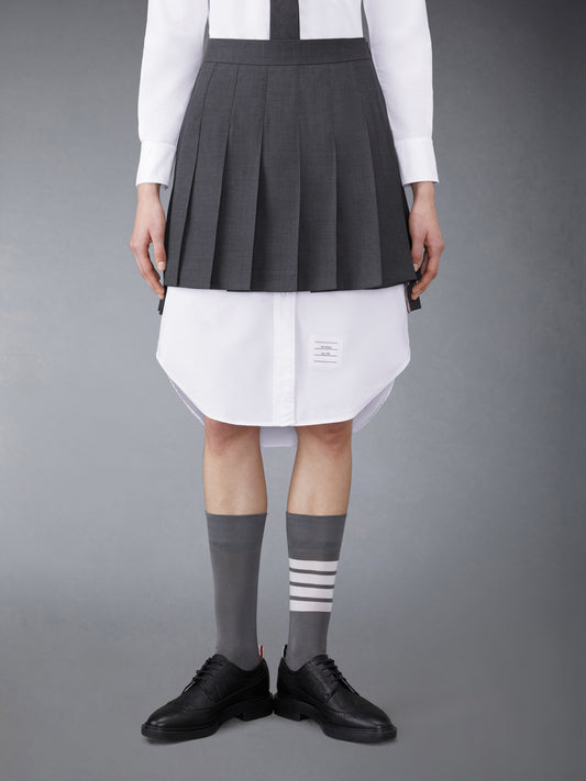 Thom Browne Pleated mini skirt