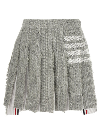 Pleated tweed skirt Skirts
