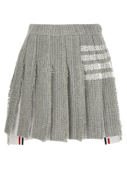 Pleated tweed skirt Skirts