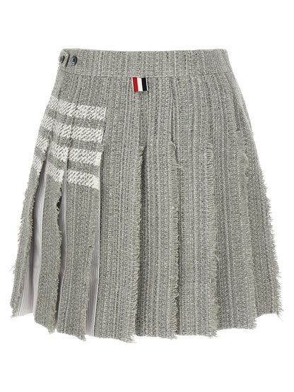 Pleated tweed skirt Skirts