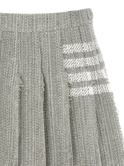 Pleated tweed skirt Skirts
