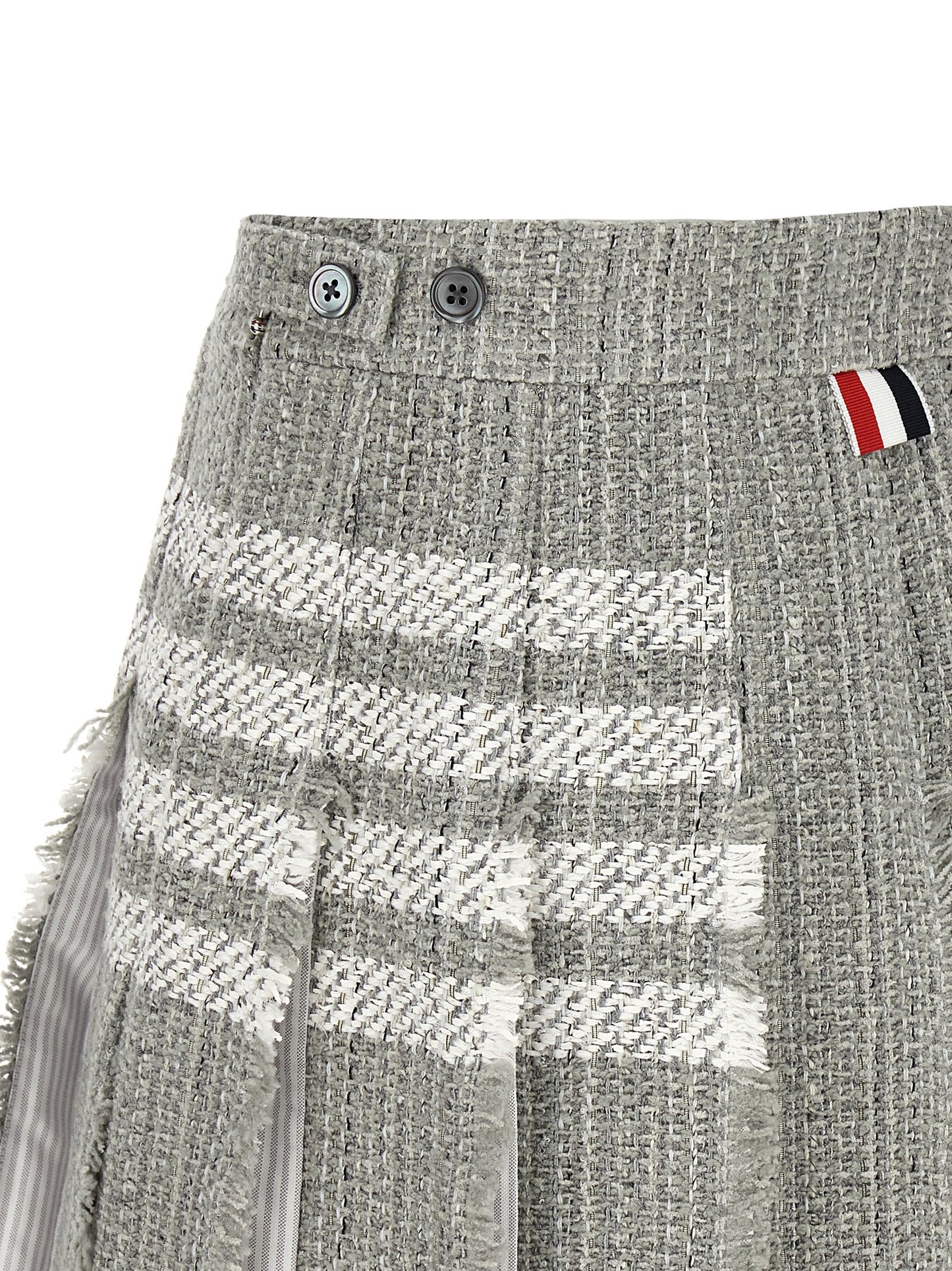 Pleated tweed skirt Skirts