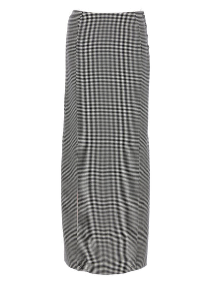 Pied de poule long skirt Skirts