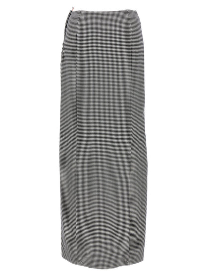 Pied de poule long skirt Skirts